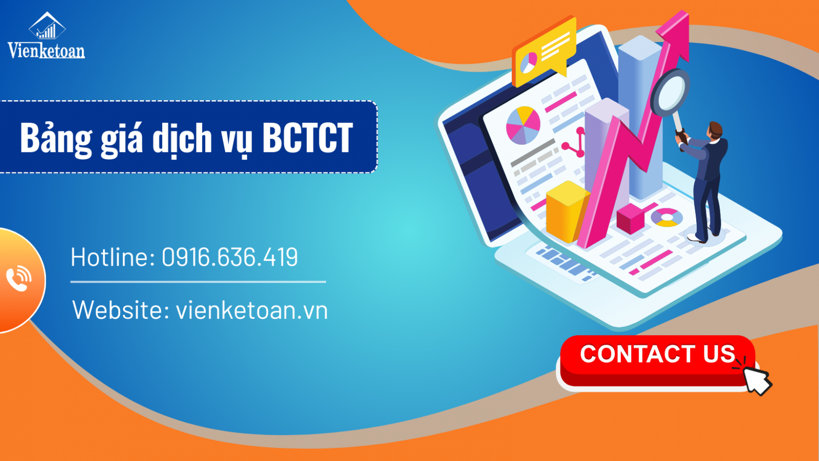 Bảng giá dịch vụ BCTC cuối năm tại Viện Kế Toán