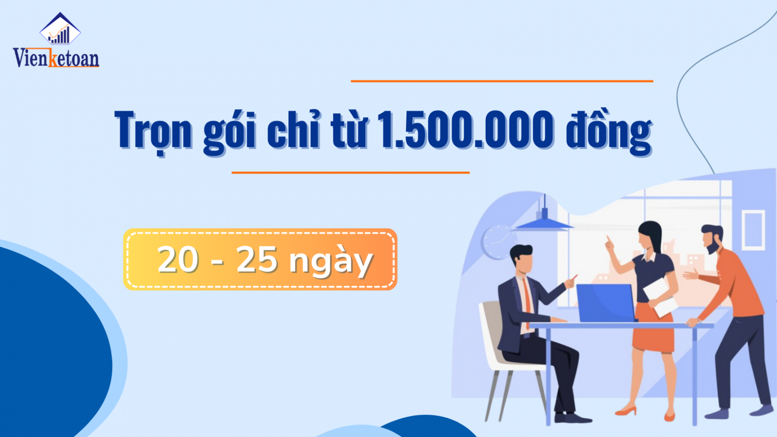 Chi phí của gói dịch vụ giải thể doanh nghiệp tại Viện Kế Toán