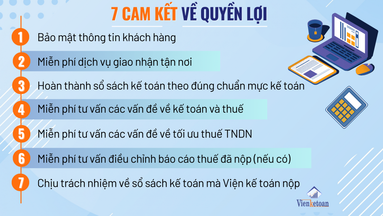 Khi sử dụng gói dịch vụ làm sổ sách kế toán tại Viện kế toán doanh nghiệp nhận được những gì?