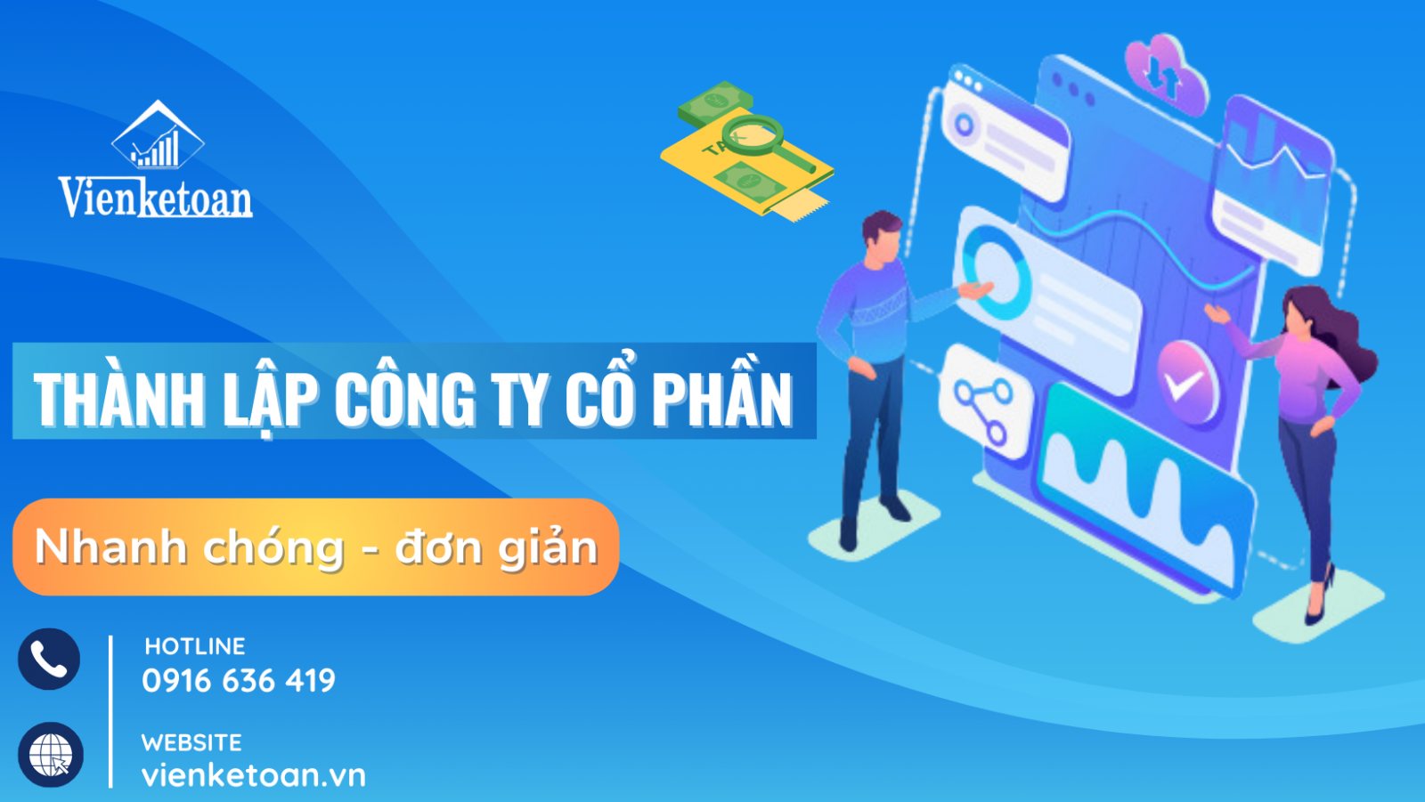 Dịch vụ thành lập công ty cổ phần nhanh chóng chỉ trong 3 ngày