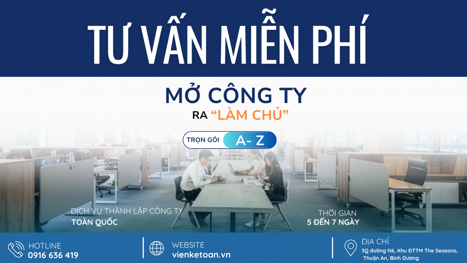 Dịch vụ thành lập công ty từ A – Z, trọn gói, giá rẻ toàn quốc