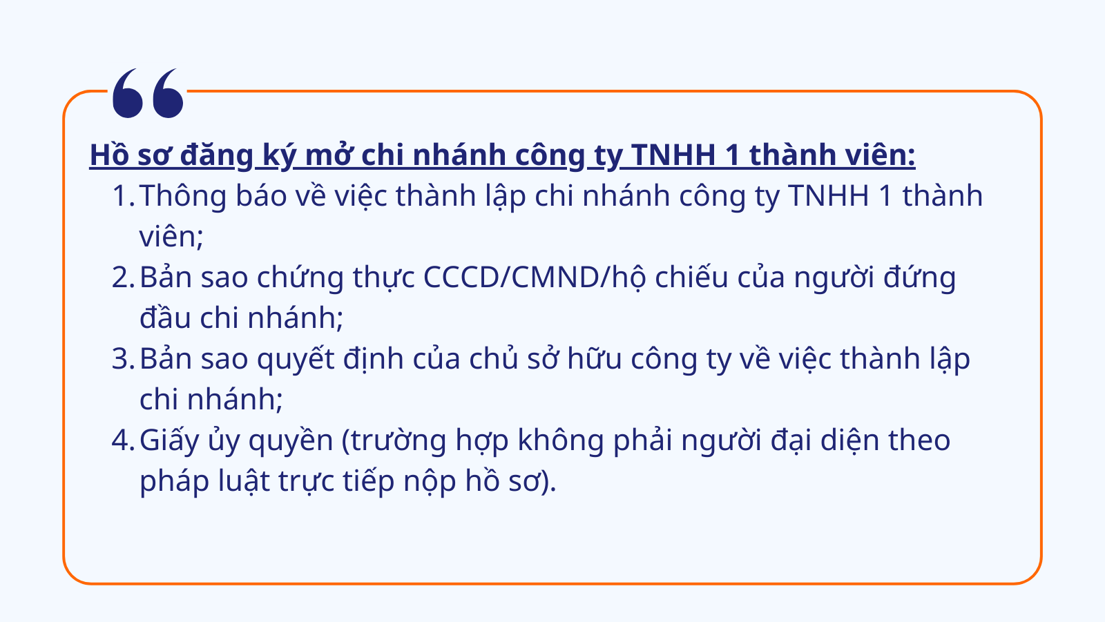 Hồ sơ cần để thành lập chính nhánh công ty cùng tỉnh MỚI NHẤT