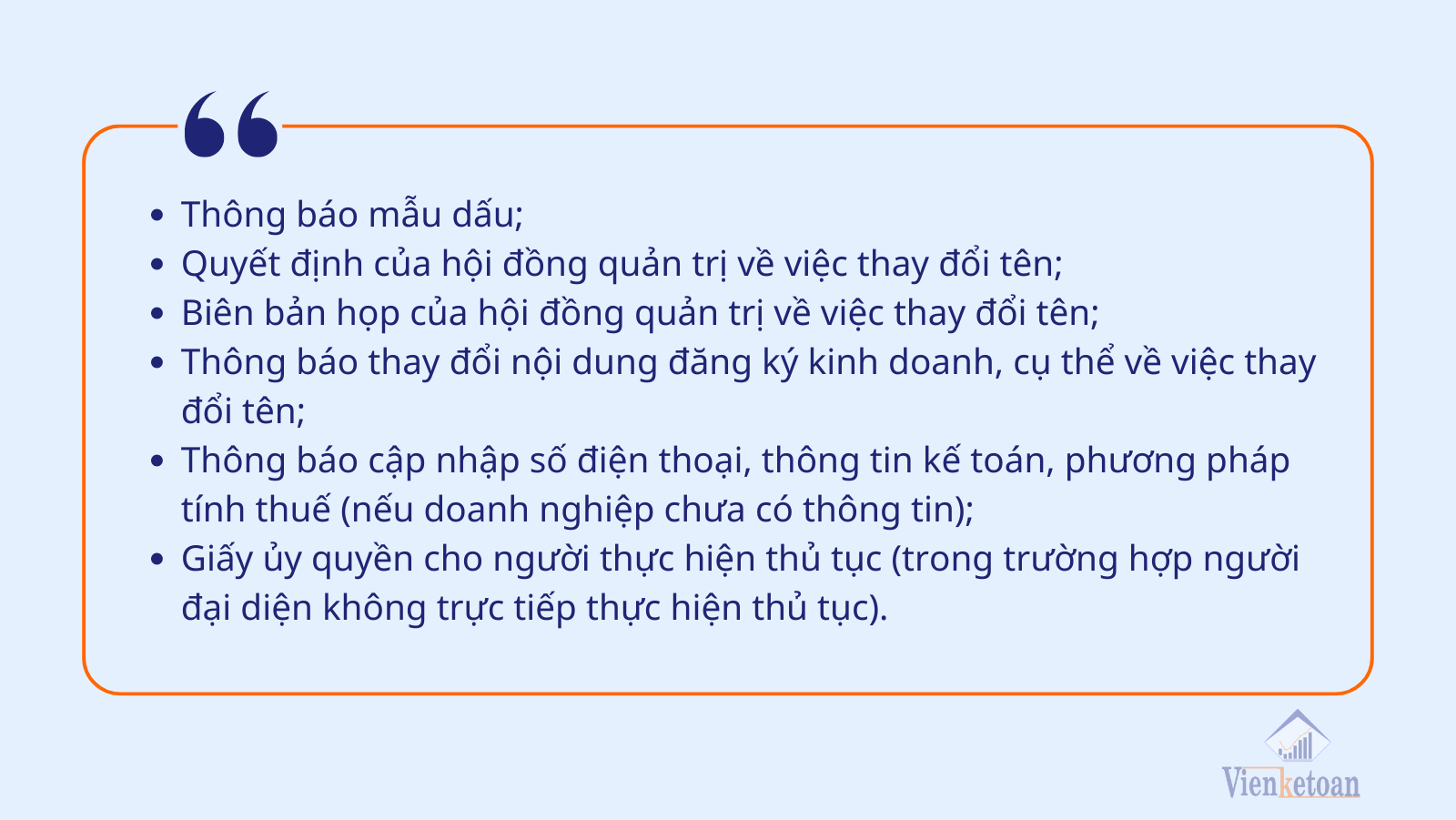 Hồ sơ cần thiết trong việc thay đổi tên công ty cổ phần