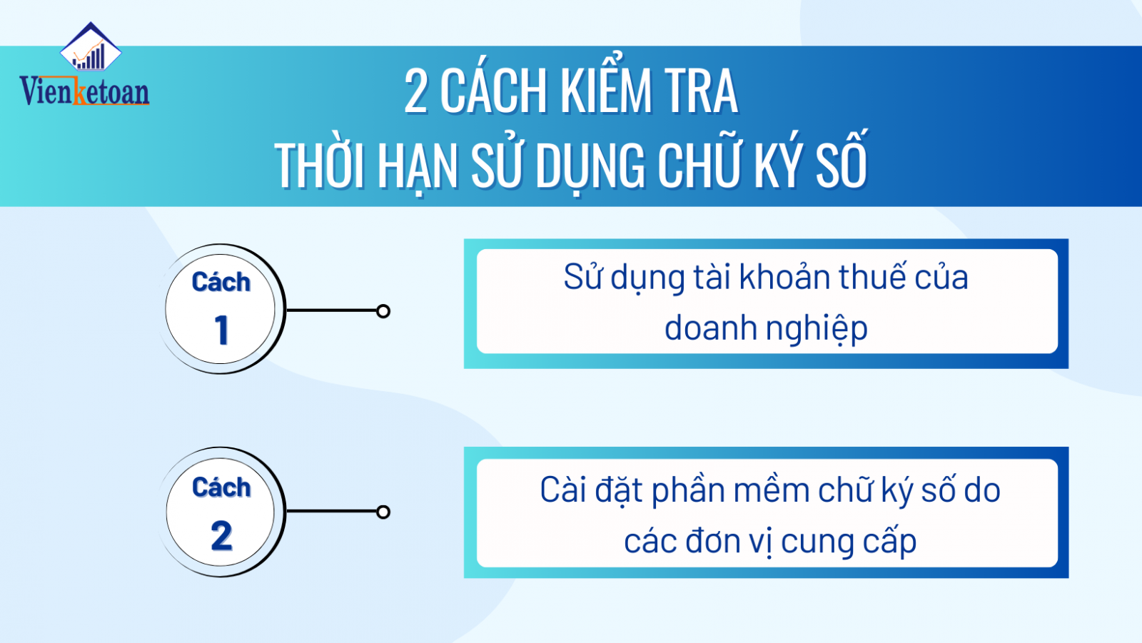 Để chủ động hơn trong việc gia hạn chữ ký số thì quý khách hàng có thể kiểm tra theo hai cách sau: