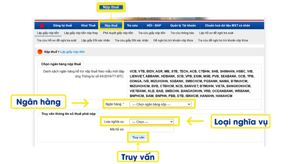 Doanh nghiệp có thể tra cứu nợ thuế thông qua ID của tờ khai