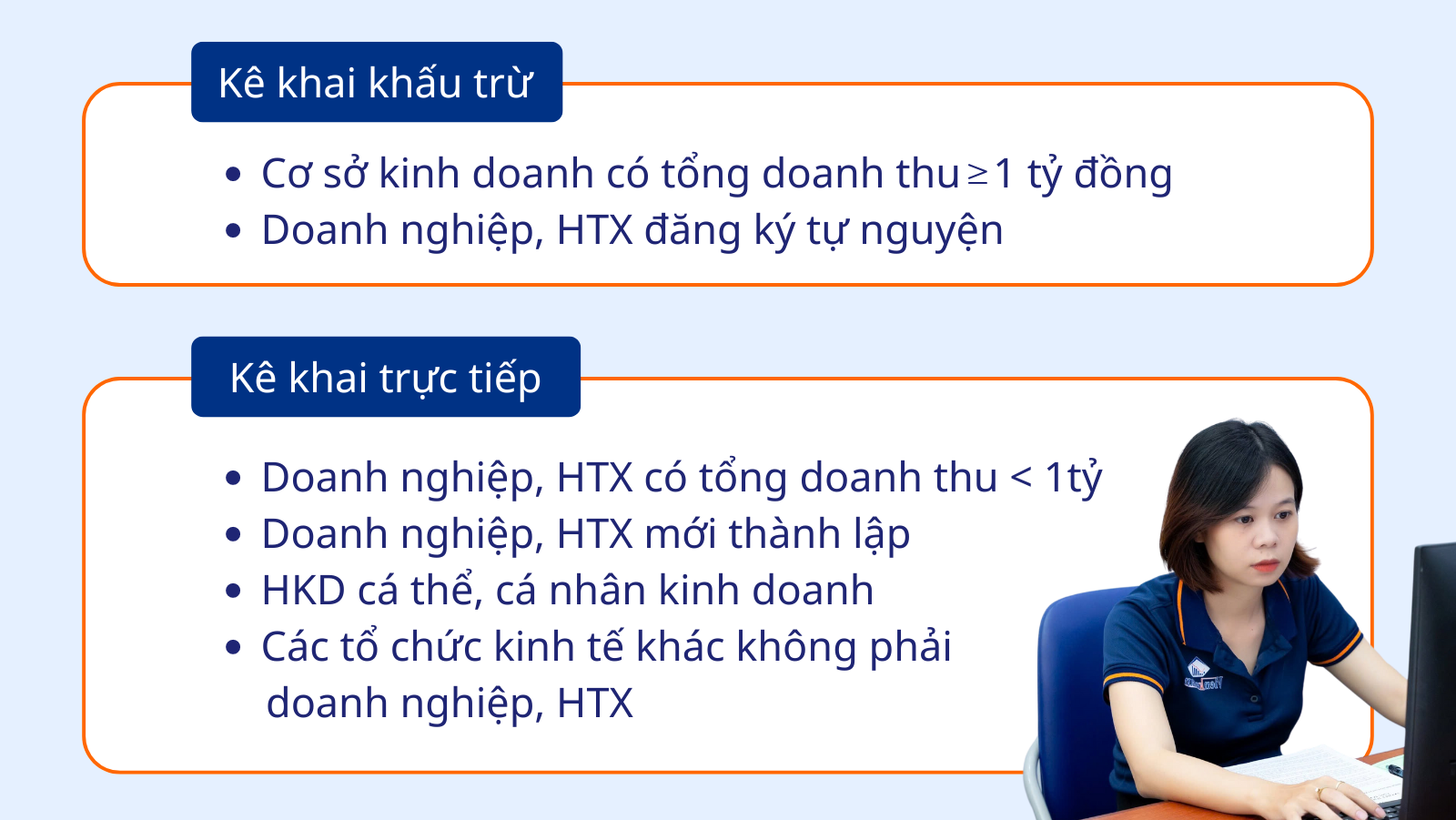 Cách xác định phương pháp kê khai thuế GTGT