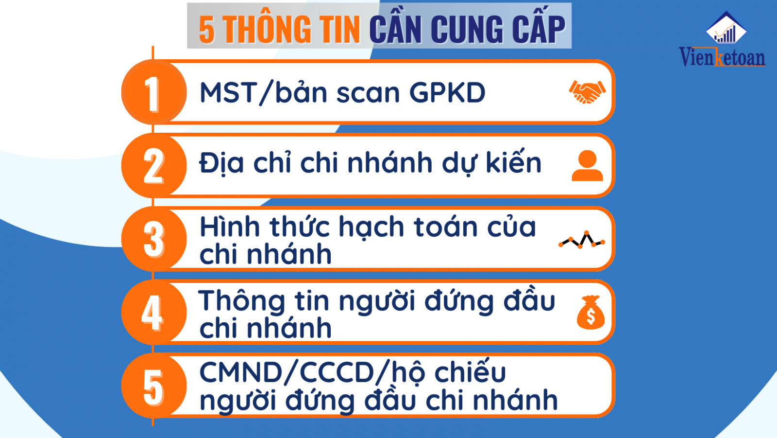 doanh nghiệp cần cung cấp những thông tin gì khi sử dụng dịch vụ thành lập chi nhánh công ty của Viện kế toán