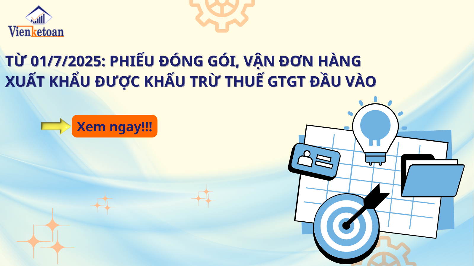 Phiếu Đóng Gói, Vận Đơn Hàng Xuất Khẩu Được Khấu Trừ Thuế GTGT Đầu Vào