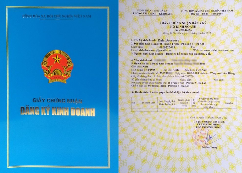 giấy phép kinh doanh