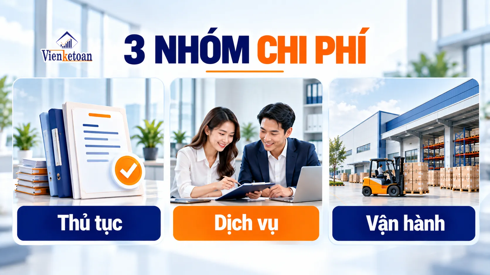 Ba nhóm chi phí khi thành lập công ty gồm chi phí thủ tục, phí dịch vụ và chi phí đi vào hoạt động