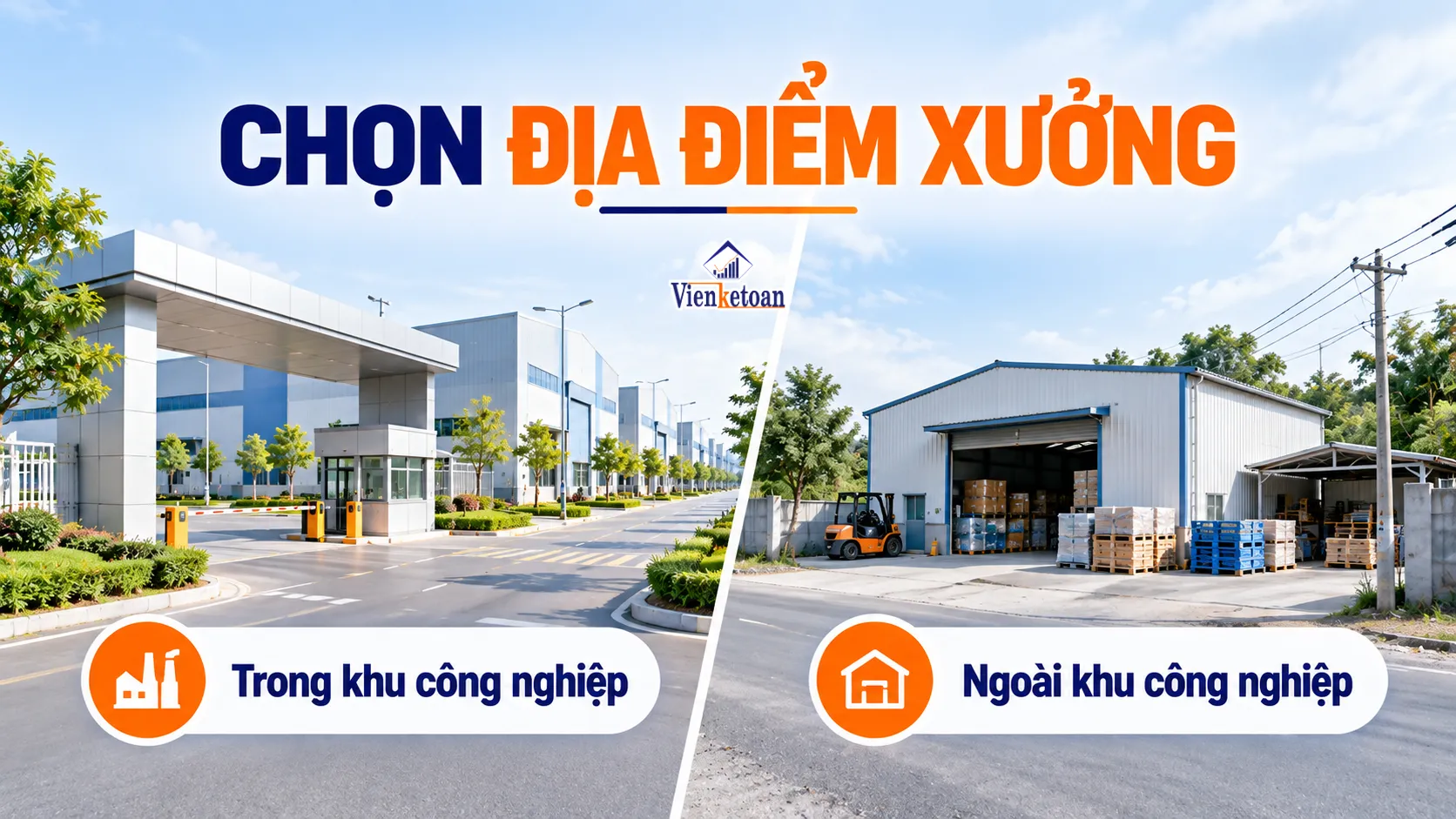 Hai bối cảnh nhà xưởng trong khu công nghiệp và ngoài khu công nghiệp tại Đồng Nai