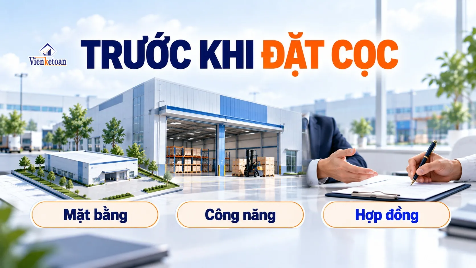 Ba yếu tố cần kiểm tra trước khi đặt cọc thuê nhà xưởng tại Đồng Nai gồm mặt bằng, mục đích sử dụng và chủ thể ký hợp đồng