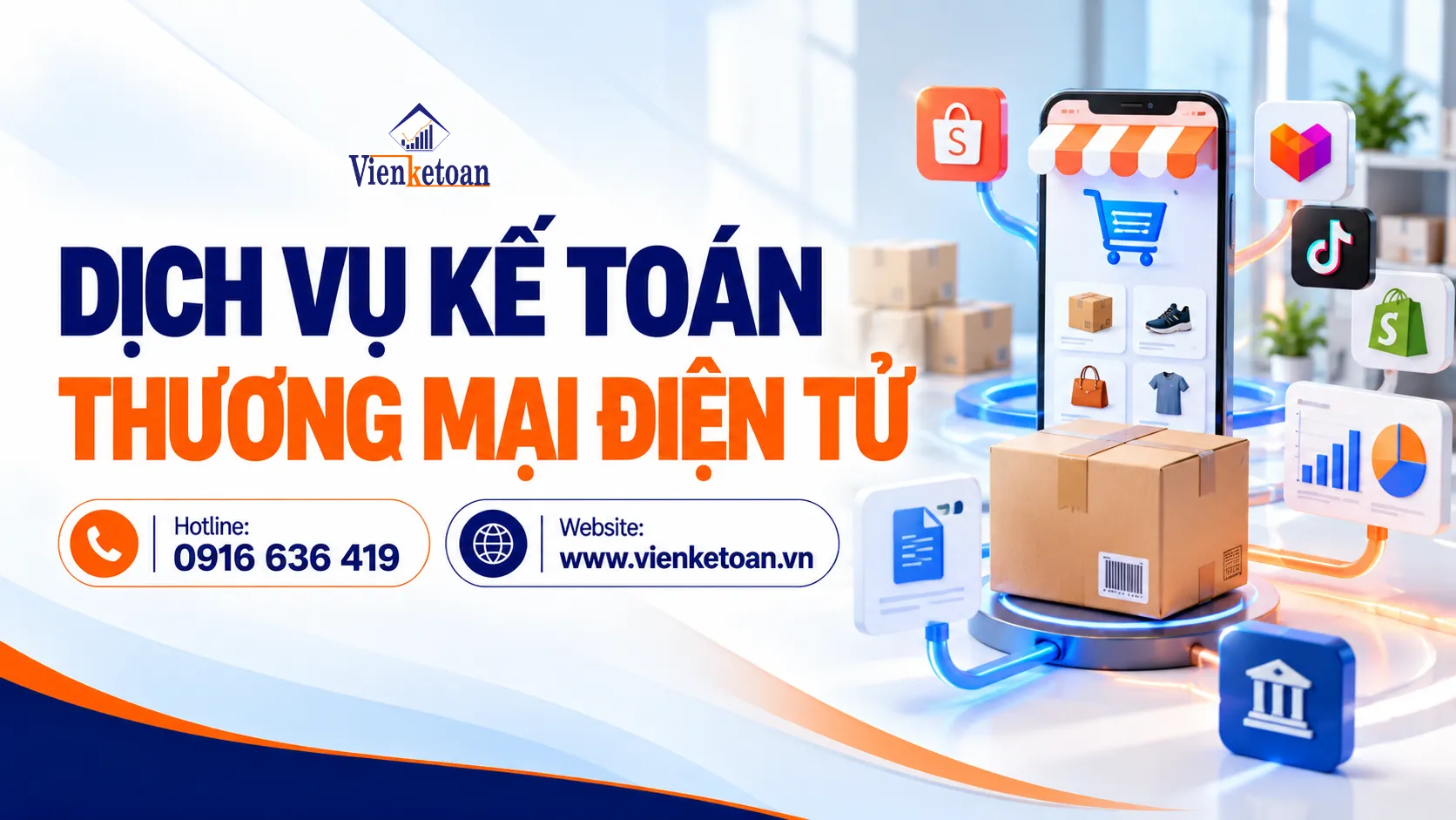 Dịch vụ kế toán thương mại điện tử đối soát dữ liệu đơn hàng, thanh toán và lợi nhuận đa sàn